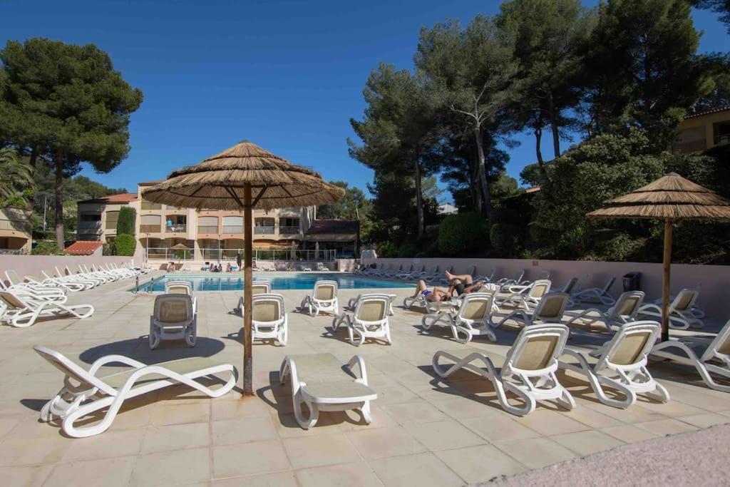 Appartement Piscine Tennis Acces Prive Plage Joia ซานารี-ซูร์-แมร์ ภายนอก รูปภาพ